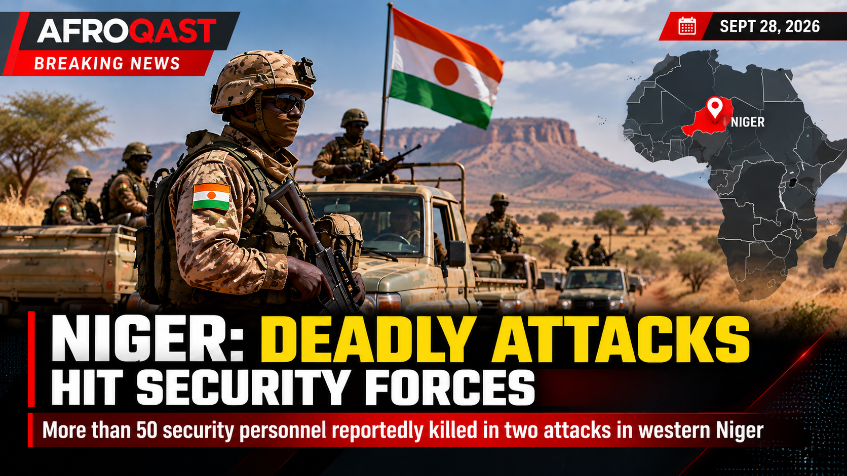 🇳🇪 NIGER: More Than 50 Security Personnel Reportedly Killed